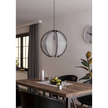 WAVERTON Suspension Luminaires Eglo Noir, 1 lumière