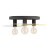 LINTMILL Plafonnier, Applique murale Luminaires Eglo Laiton, Noir, 3 lumières