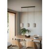 BELGRAVE Suspension Luminaires Eglo Noir, 3 lumières