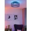 GINESTRONE-Z Plafonnier, Applique murale Luminaires Eglo LED Noir, 1 lumière, Changeur de couleurs