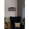 GINESTRONE-Z Suspension Luminaires Eglo LED Noir, 1 lumière, Changeur de couleurs