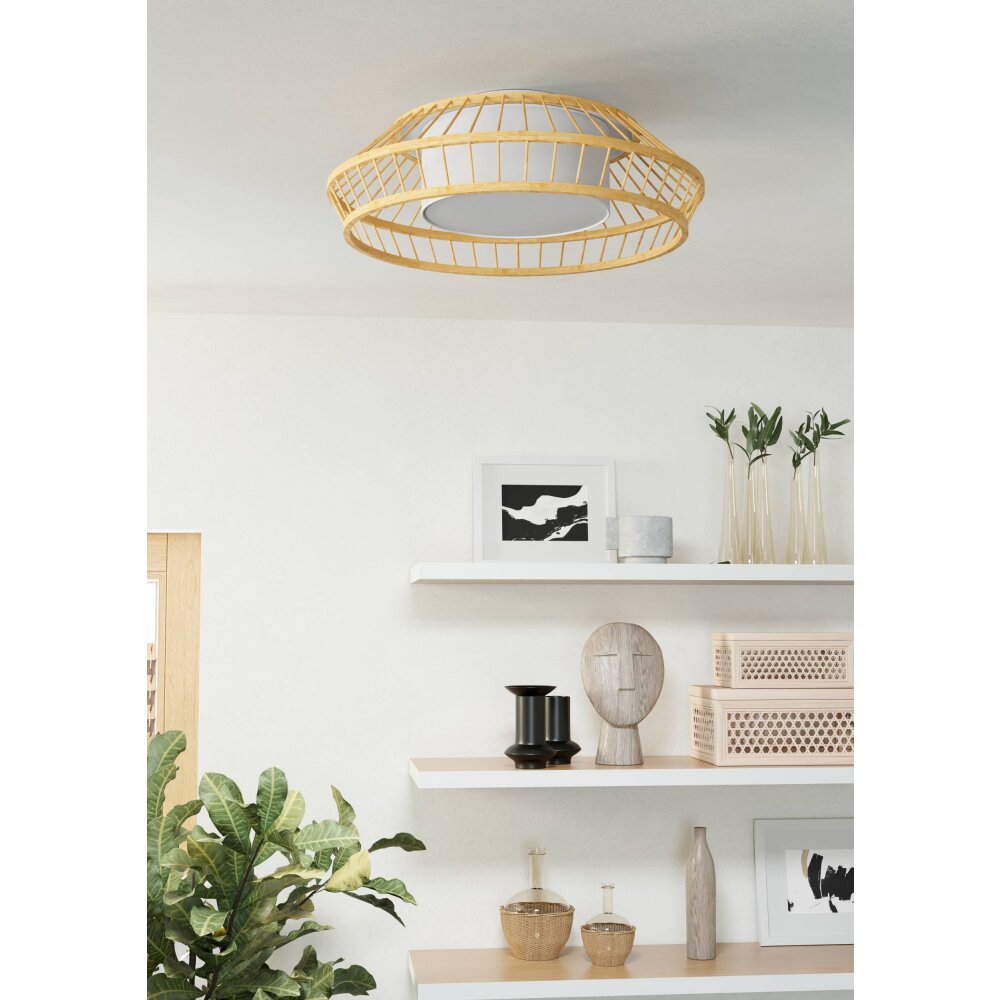 YUKU-Z Plafonnier, Applique murale Luminaires Eglo LED Blanc, 1 lumière, Changeur de couleurs main product photo