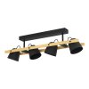 HORNWOOD-Z Plafonnier, Applique murale Luminaires Eglo LED Brun, Noir, 4 lumières, Changeur de couleurs