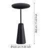 PICCOLA Lampe à poser Luminaires Eglo LED Noir, 1 lumière
