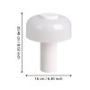 PONENTE Lampe à poser Luminaires Eglo LED Blanc, 1 lumière