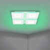 PADROGIANO-Z Plafonnier Luminaires Eglo LED Blanc, Changeur de couleurs
