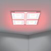 PADROGIANO-Z Plafonnier Luminaires Eglo LED Blanc, Changeur de couleurs