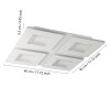 PADROGIANO-Z Plafonnier Luminaires Eglo LED Blanc, Changeur de couleurs