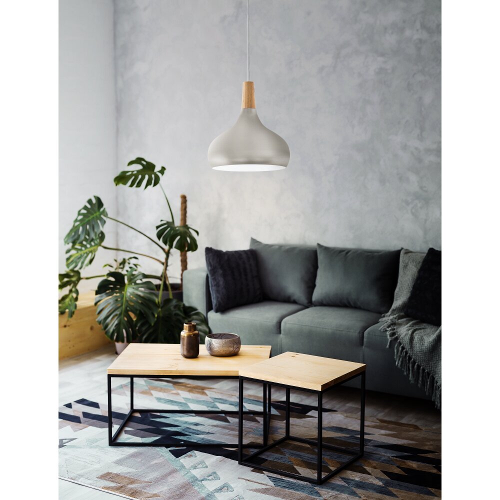 SABINAR Suspension Luminaires Eglo Argenté main product photo
