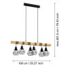 EGLO Suspension Luminaires Eglo Brun, Noir, 6 lumières