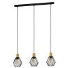 PALMORLA Suspension Luminaires Eglo Brun, Noir, 3 lumières