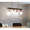 TOWNSHEND Suspension Luminaires Eglo Noir, 4 lumières