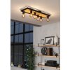CONSETT Plafonnier Luminaires Eglo Brun, Noir, 6 lumières