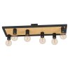 CONSETT Plafonnier Luminaires Eglo Brun, Noir, 6 lumières
