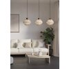 MIDSUMER Suspension Luminaires Eglo Noir, 3 lumières