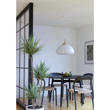 SUMMERHILL Suspension Luminaires Eglo Brun, Blanc, 1 lumière