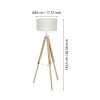 LANTADA Lampadaire Luminaires Eglo Écru, 1 lumière