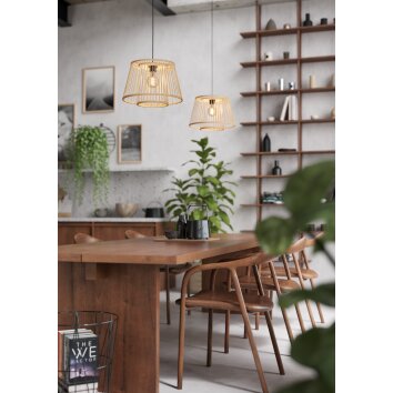 HYKEHAM Suspension Luminaires Eglo Noir, 1 lumière