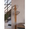 CAWTON Lampadaire Luminaires Eglo Brun, Acier brossé, 2 lumières