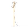 CAWTON Lampadaire Luminaires Eglo Brun, Acier brossé, 2 lumières