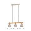 CAWTON Suspension Luminaires Eglo Brun, Acier brossé, 3 lumières
