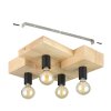 HALKIN Plafonnier Luminaires Eglo Brun, Noir, 4 lumières