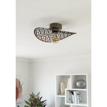 SWABY Plafonnier Luminaires Eglo Bronze, 1 lumière