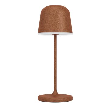 MANNERA-S Lampe à poser Luminaires Eglo LED Rouille, 1 lumière, Télécommandes, Changeur de couleurs