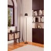 MANNERA-L Lampadaire Luminaires Eglo LED Noir, 1 lumière, Télécommandes, Changeur de couleurs