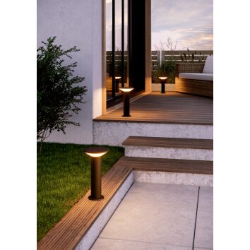 RIGOSA Borne lumineuse Luminaires Eglo LED Noir, 1 lumière