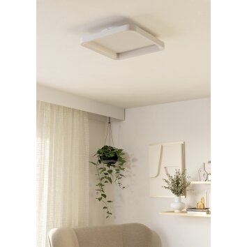 LORETELLO Plafonnier, Applique murale / Plafonnier Luminaires Eglo LED Blanc, Télécommandes