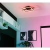 AMANDOLO Plafonnier Luminaires Eglo LED Noir, Télécommandes, Changeur de couleurs