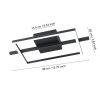 AMANDOLO Plafonnier Luminaires Eglo LED Noir, Télécommandes, Changeur de couleurs