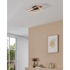 AMANDOLO Plafonnier Luminaires Eglo LED Noir, Télécommandes, Changeur de couleurs