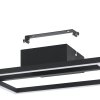 AMANDOLO Plafonnier Luminaires Eglo LED Noir, Télécommandes, Changeur de couleurs