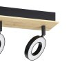RIELVES Plafonnier, Spot de plafond Luminaires Eglo LED Brun, Noir