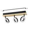 RIELVES Plafonnier, Spot de plafond Luminaires Eglo LED Brun, Noir