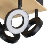 RIELVES Plafonnier, Spot de plafond Luminaires Eglo LED Brun, Noir