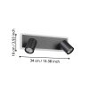 EGLO Plafonnier, Spot de plafond Luminaires Eglo LED Noir