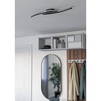 LUNGOLAGO Plafonnier Luminaires Eglo LED Noir