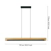 CAMACHO Suspension Luminaires Eglo LED Brun, Noir