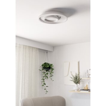 TIRIOLO Plafonnier, Applique murale / Plafonnier Luminaires Eglo LED Argenté, Blanc