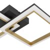 CALLIERA Plafonnier Luminaires Eglo LED Laiton, Noir
