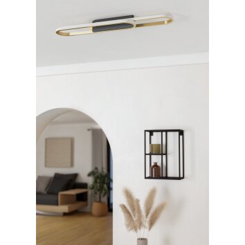 CONIVARENA Plafonnier Luminaires Eglo LED Noir, Changeur de couleurs CONIVARENA Plafonnier Luminaires Eglo LED Noir, Changeur de couleurs