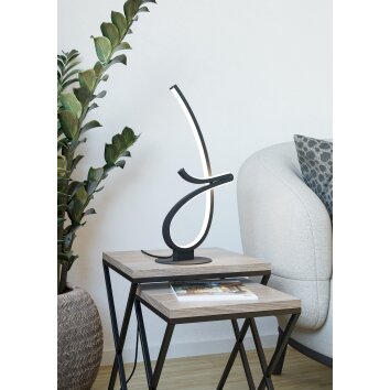 CARDONCITO Lampe à poser Luminaires Eglo LED Noir, Changeur de couleurs