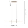 TREPILIANO Suspension Luminaires Eglo LED Sable