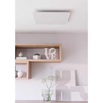 MORADILLO-R Plafonnier Luminaires Eglo LED Blanc, Télécommandes
