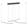 VILLEGGI Suspension Luminaires Eglo LED Noir, Changeur de couleurs