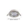 FAVAZZINA Spot encastrable Luminaires Eglo LED Nickel mat