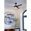 ORCUTT Ventilateur de plafond lumineux Luminaires Eglo LED Noir, Télécommandes